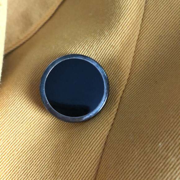 Vintage PETITE SOPHISTICATE yellow double breasted blazer size 2 - Picture 11 of 12